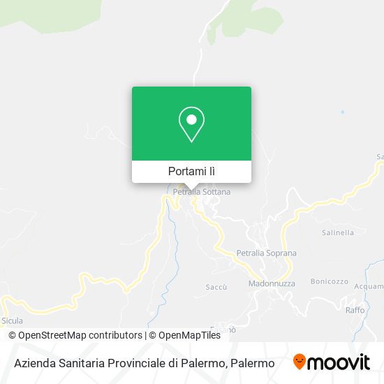 Mappa Azienda Sanitaria Provinciale di Palermo