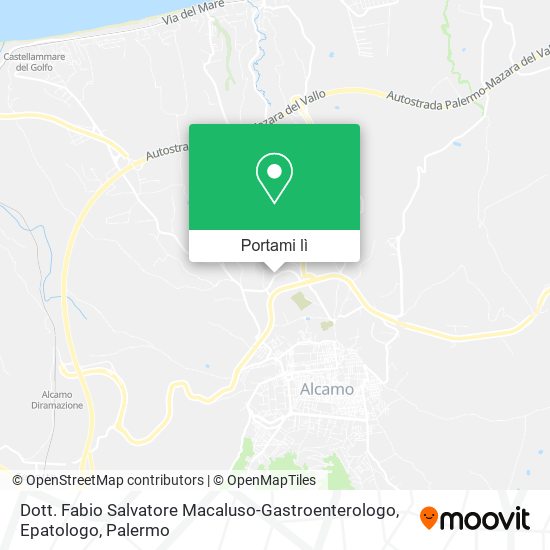 Mappa Dott. Fabio Salvatore Macaluso-Gastroenterologo, Epatologo