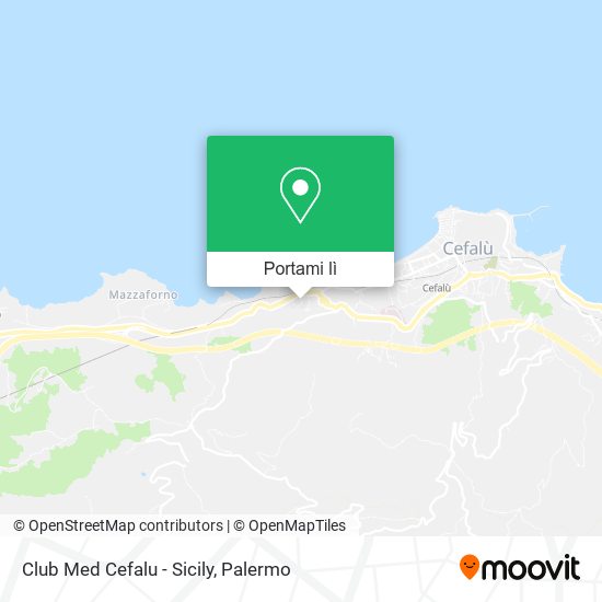 Mappa Club Med Cefalu - Sicily