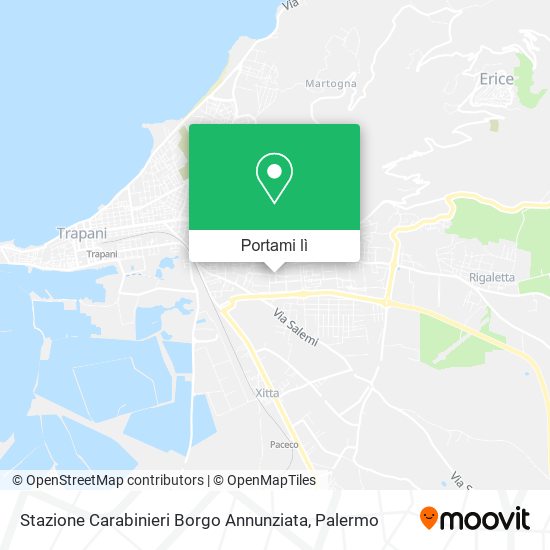 Mappa Stazione Carabinieri Borgo Annunziata