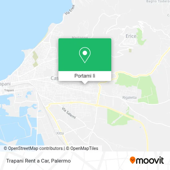 Mappa Trapani Rent a Car