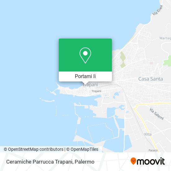 Mappa Ceramiche Parrucca Trapani