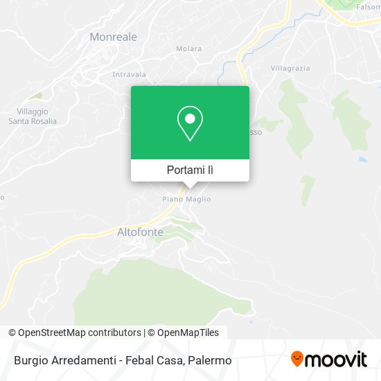 Mappa Burgio Arredamenti - Febal Casa