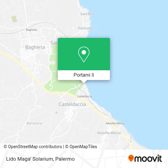 Mappa Lido Maga' Solarium