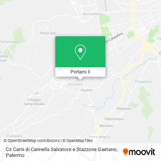 Mappa Cs Carni di Cannella Salvatore e Stazzone Gaetano