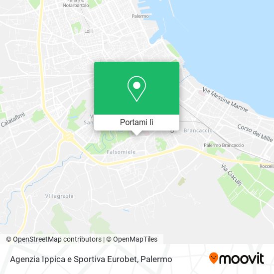 Mappa Agenzia Ippica e Sportiva Eurobet