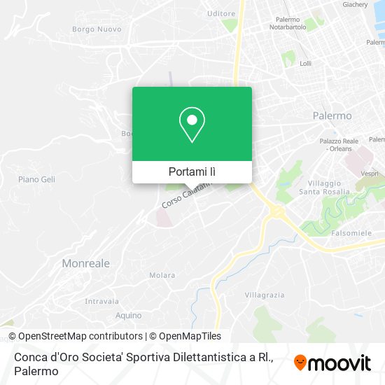 Mappa Conca d'Oro Societa' Sportiva Dilettantistica a Rl.