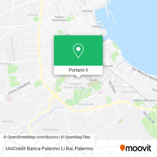 Mappa UniCredit Banca-Palermo Li Bai