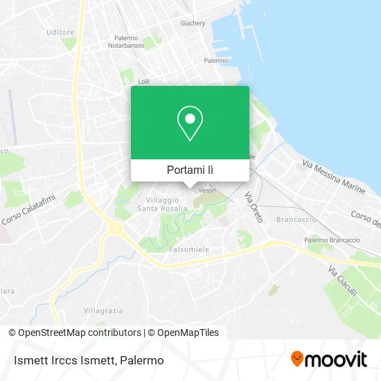 Mappa Ismett Irccs Ismett