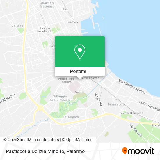 Mappa Pasticceria Delizia Minolfo