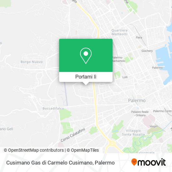 Mappa Cusimano Gas di Carmelo Cusimano