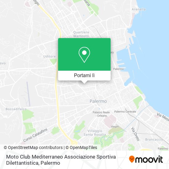 Mappa Moto Club Mediterraneo Associazione Sportiva Dilettantistica