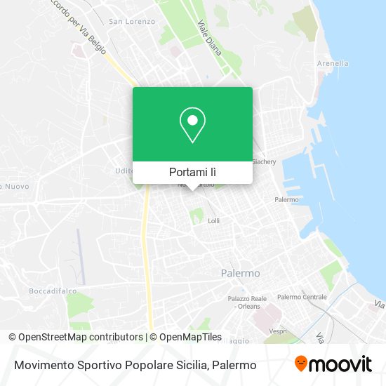 Mappa Movimento Sportivo Popolare Sicilia