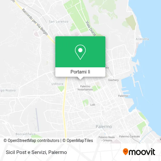 Mappa Sicil Post e Servizi