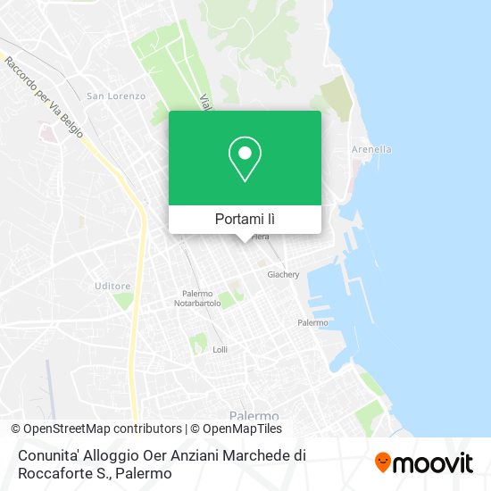 Mappa Conunita' Alloggio Oer Anziani Marchede di Roccaforte S.