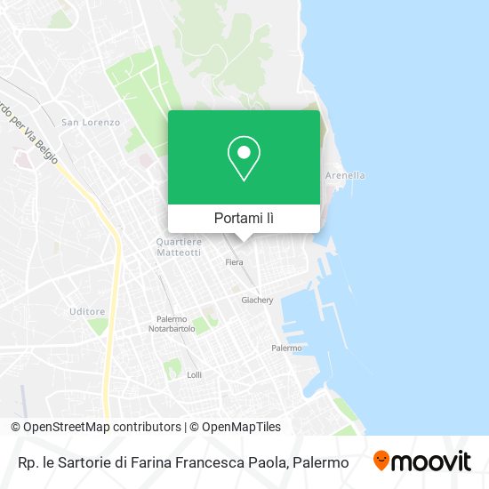 Mappa Rp. le Sartorie di Farina Francesca Paola