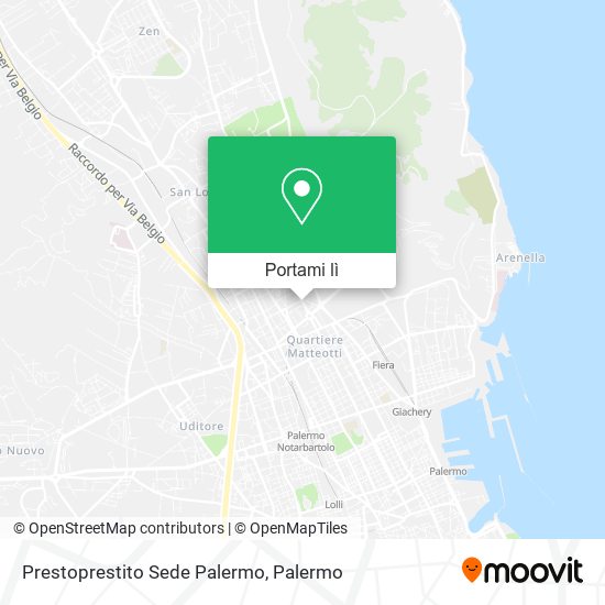 Mappa Prestoprestito Sede Palermo