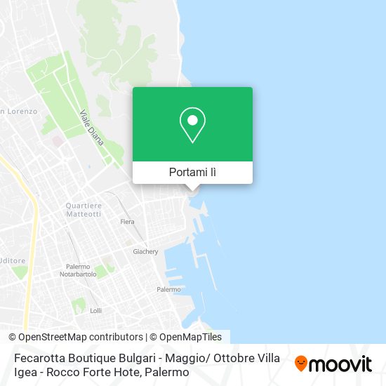 Mappa Fecarotta Boutique Bulgari - Maggio/ Ottobre Villa Igea - Rocco Forte Hote