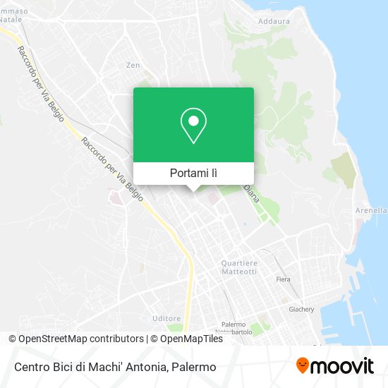 Mappa Centro Bici di Machi' Antonia