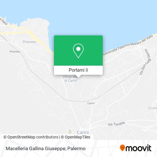 Mappa Macelleria Gallina Giuseppe