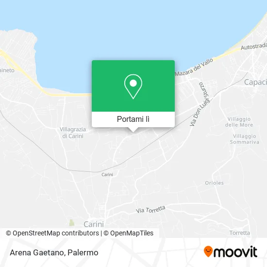 Mappa Arena Gaetano