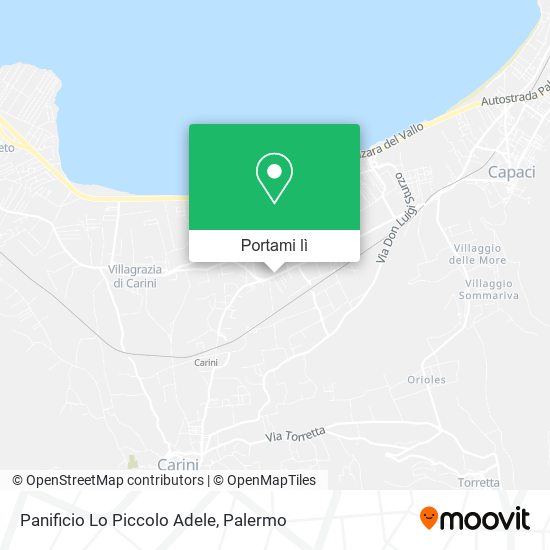 Mappa Panificio Lo Piccolo Adele