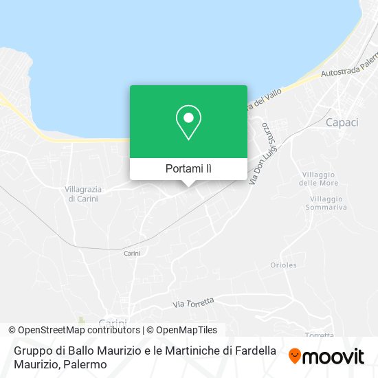 Mappa Gruppo di Ballo Maurizio e le Martiniche di Fardella Maurizio