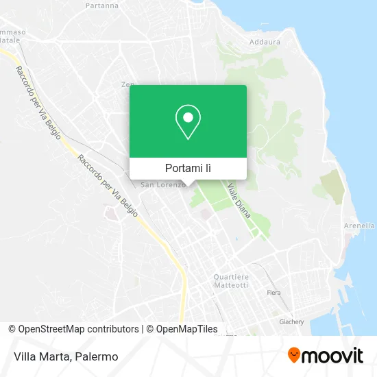 Mappa Villa Marta
