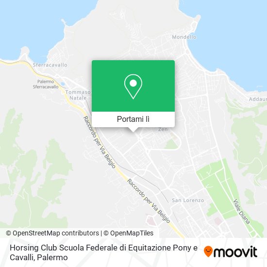 Mappa Horsing Club Scuola Federale di Equitazione Pony e Cavalli