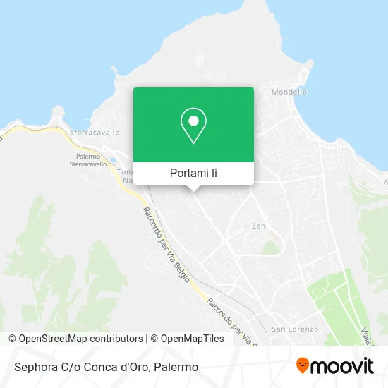 Mappa Sephora C/o Conca d'Oro