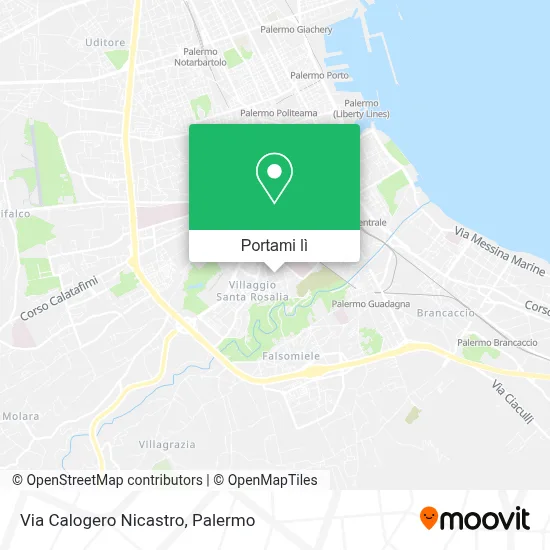 Mappa Via Calogero Nicastro