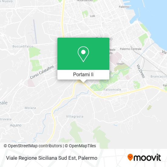 Mappa Viale Regione Siciliana Sud Est