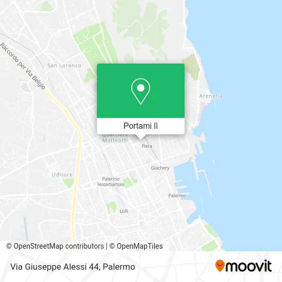 Mappa Via Giuseppe Alessi 44