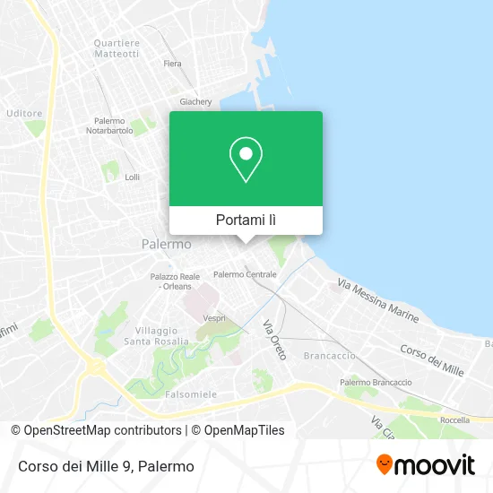 Mappa Corso dei Mille 9