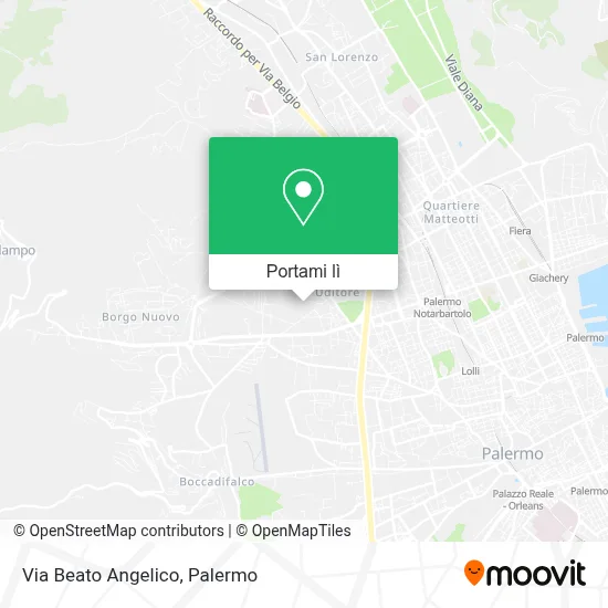 Mappa Via Beato Angelico