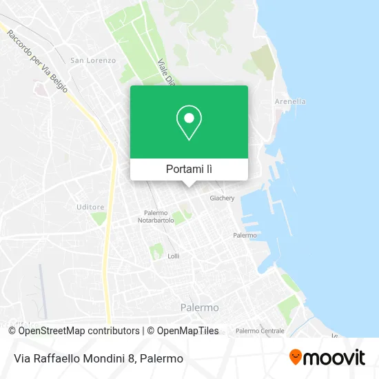 Mappa Via Raffaello Mondini 8