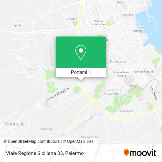 Mappa Viale Regione Siciliana 33