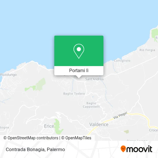 Mappa Contrada Bonagia