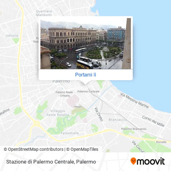 Mappa Stazione di Palermo Centrale