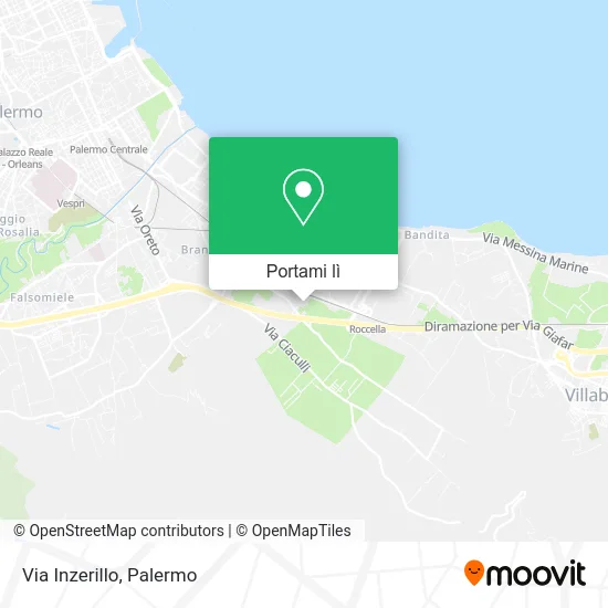 Mappa Via Inzerillo
