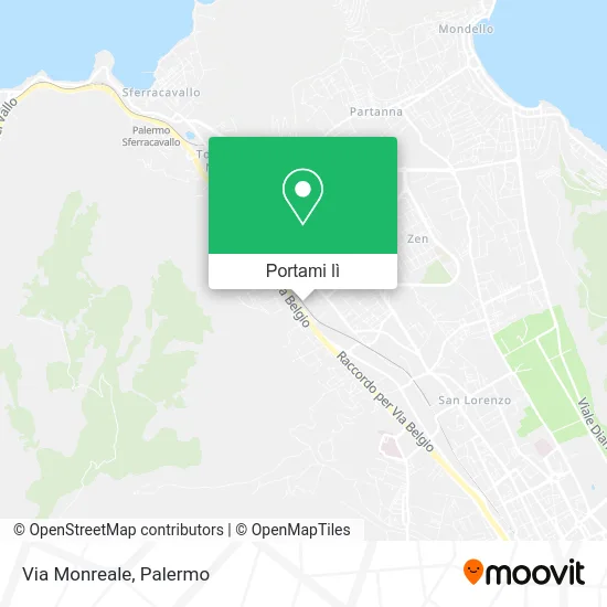 Mappa Via Monreale