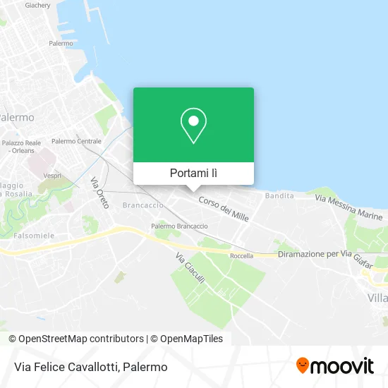 Mappa Via Felice Cavallotti