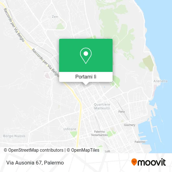 Mappa Via Ausonia 67