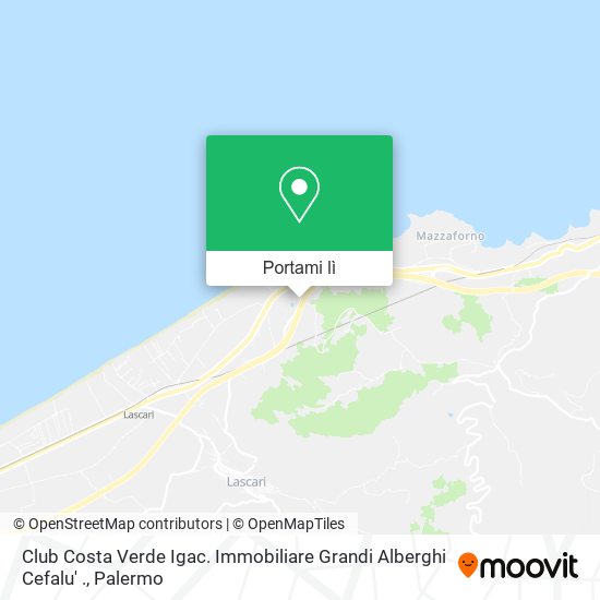 Mappa Club Costa Verde Igac. Immobiliare Grandi Alberghi Cefalu' .