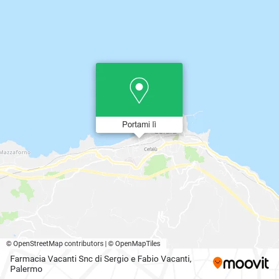 Mappa Farmacia Vacanti Snc di Sergio e Fabio Vacanti