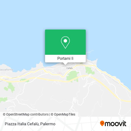 Mappa Piazza Italia Cefalù