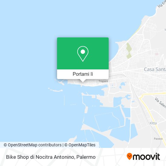 Mappa Bike Shop di Nocitra Antonino