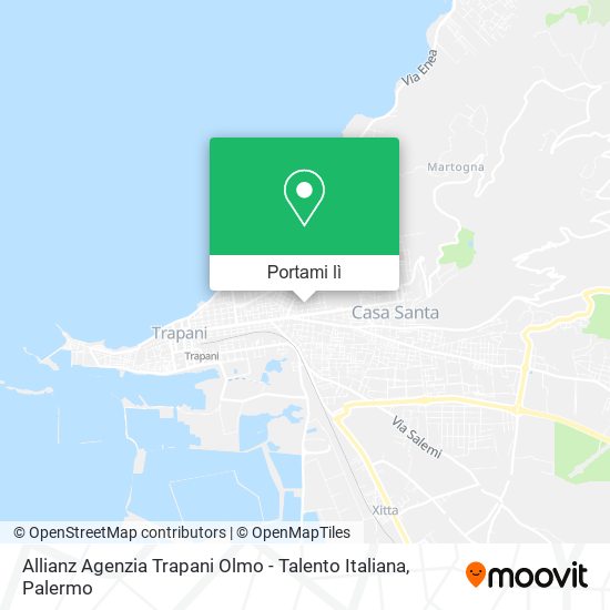 Mappa Allianz Agenzia Trapani Olmo - Talento Italiana