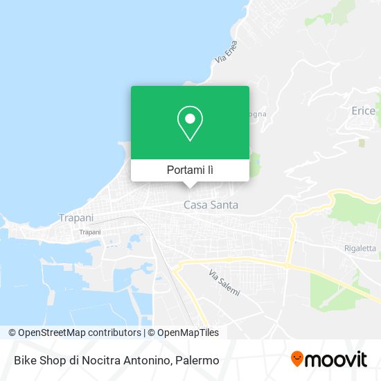 Mappa Bike Shop di Nocitra Antonino