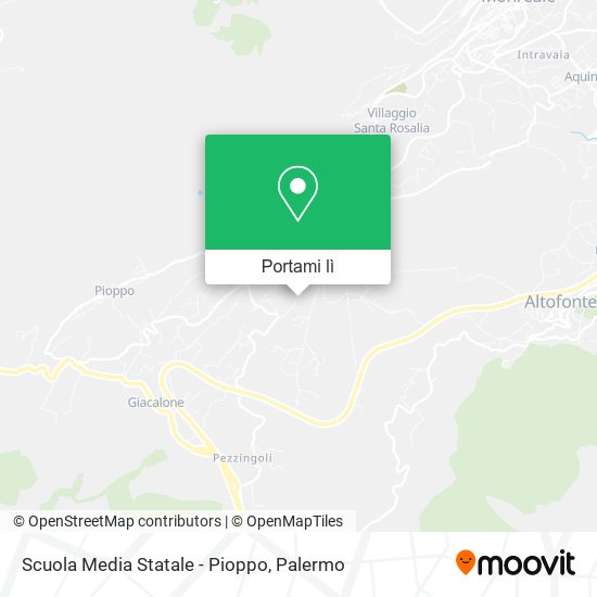 Mappa Scuola Media Statale - Pioppo